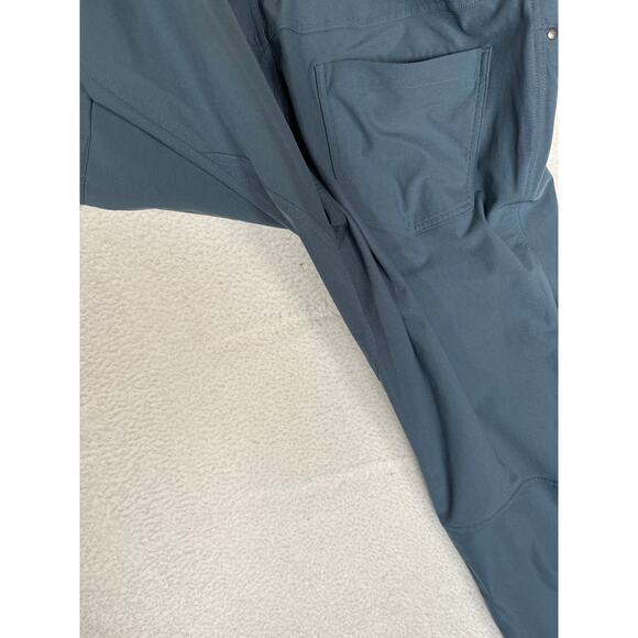 Lululemon Mens Work Golf Pants Trousers Commission Slim ABC Iron Blue 34 - Picture 5 of 5